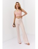 Light pink top with thin straps ZZ251 - Online store - Boutique